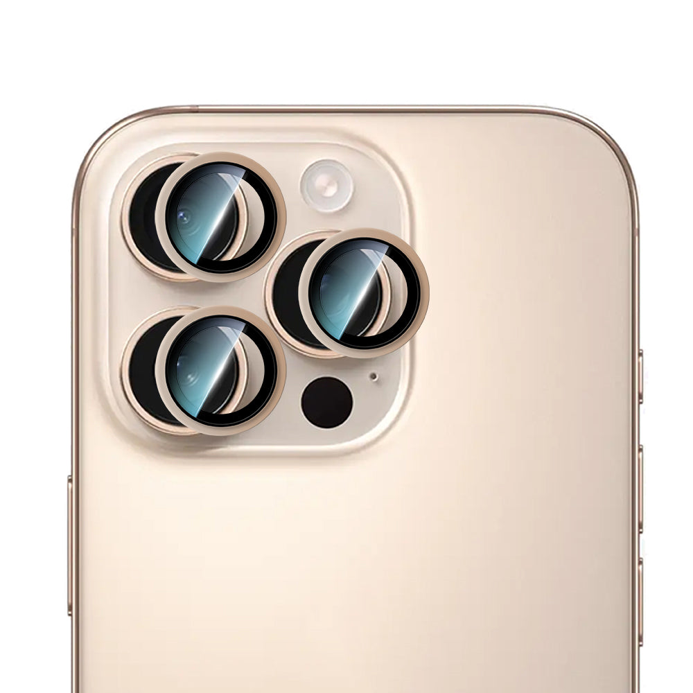 CaseWorld Alloy Two-Color Serisi iPhone 16 Pro Lens Koruyucu CaseWorld Alloy Two-Color Serisi iPhone 16 Pro Lens Koruyucu